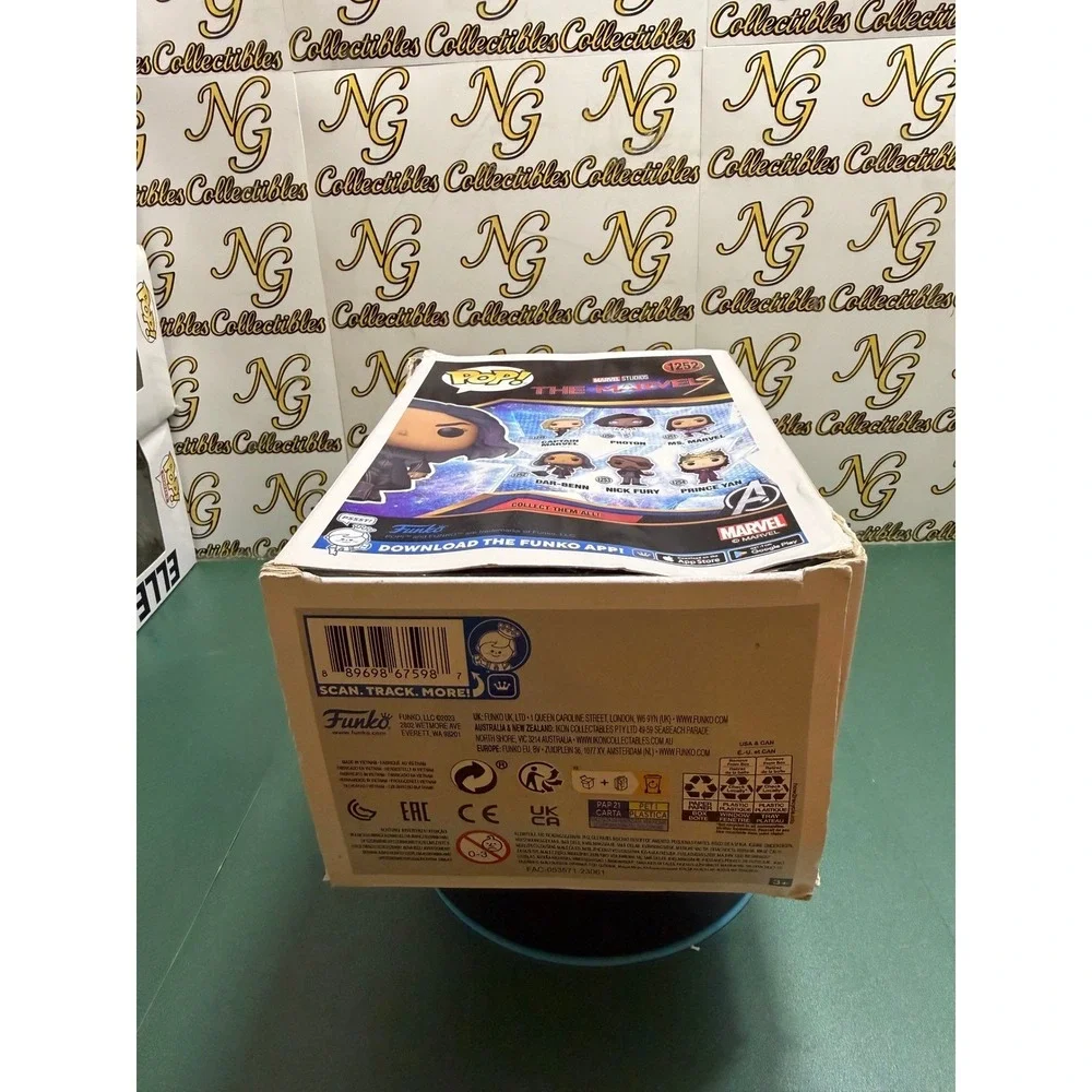 Funko Pop Marvel The Marvels Dar-Benn #1252 Vinyl Bobble-Head Figure Damaged Box